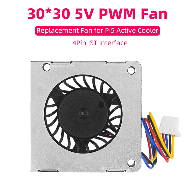 Raspberry Pi Water Cooling Kit - Raspberry Pi 5 PWM Fan 30*30