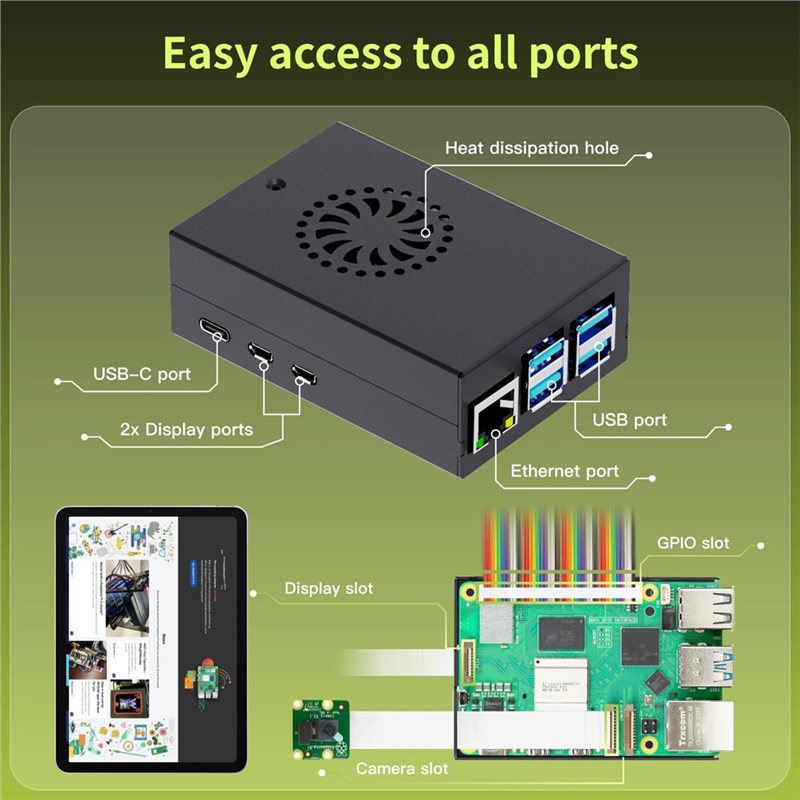 T23C For Irasptek Starter Kit  - Raspberry Pi 5 8Gb Board review and price